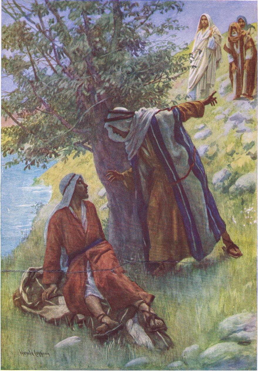 Nathaniel elhívása, illusztráció a Pictures That Teach The Crown sorozatból, 1920 alkotó: Harold Copping