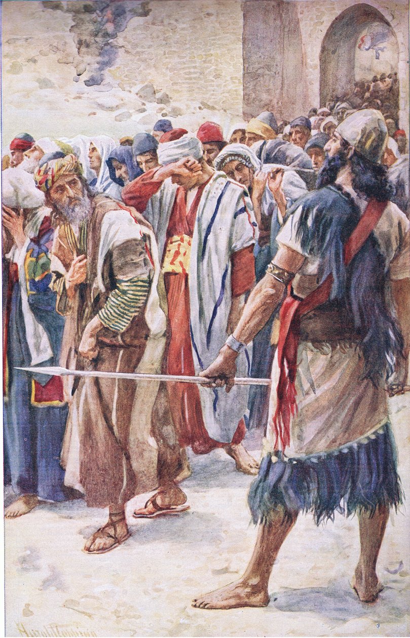 Babilon foglyai, illusztráció a Pictures That Teach The Crown sorozatból, 1920 alkotó: Harold Copping