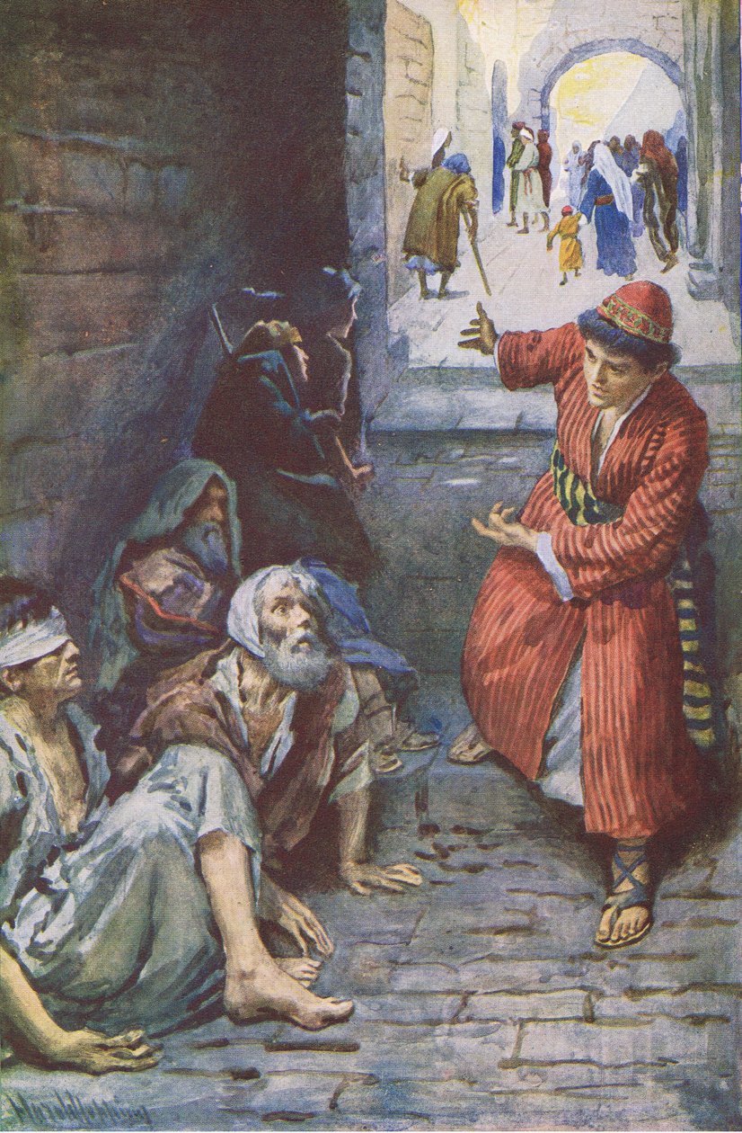 A nagyszerű meghívó, a Harold Copping Pictures: The Crown Series illusztrációja, 1920-as évek alkotó: Harold Copping