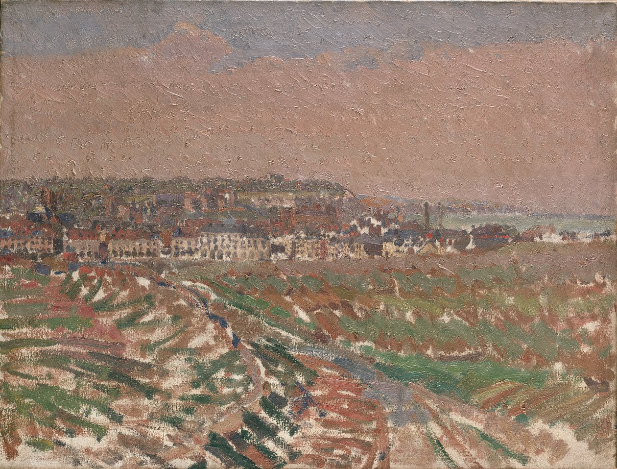 Dieppe Nyugatról, 1910-1911 alkotó: Harold Gilman