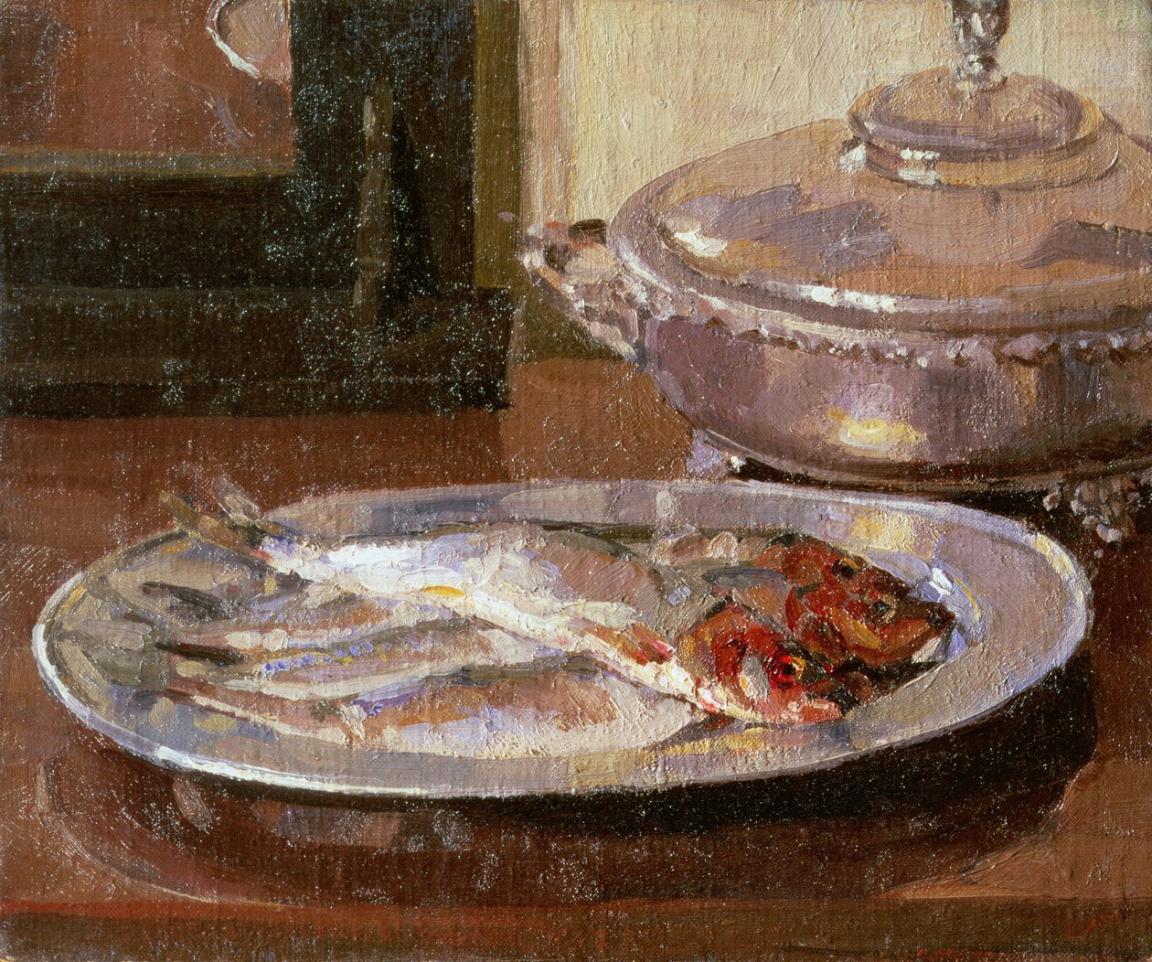 Hal egy tányéron alkotó: Harold Gilman