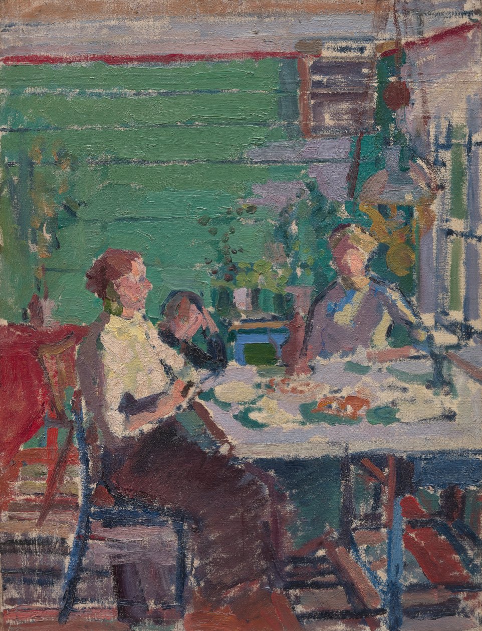 Belső jelenet, esetleg Norvégiában alkotó: Harold Gilman