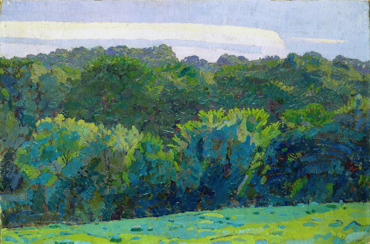 Táj, Somerset, 1917 alkotó: Harold Gilman