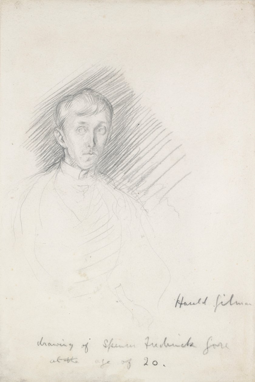 Frederick Spencer Gore portréja 1878-1914, c1911-1912 alkotó: Harold Gilman