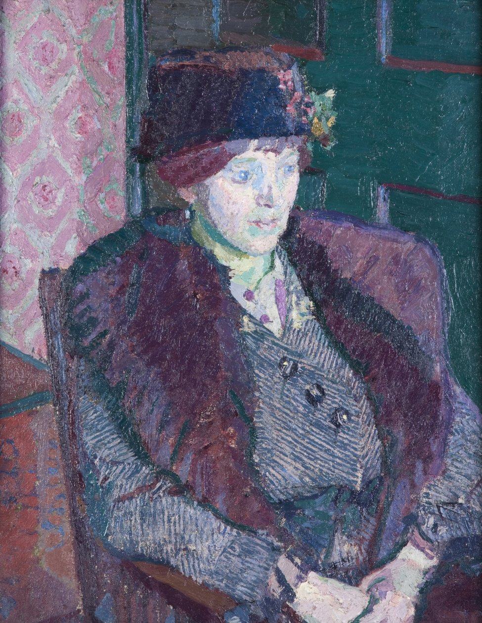 Victor Sly asszony portréja, 1914-1915 körül alkotó: Harold Gilman