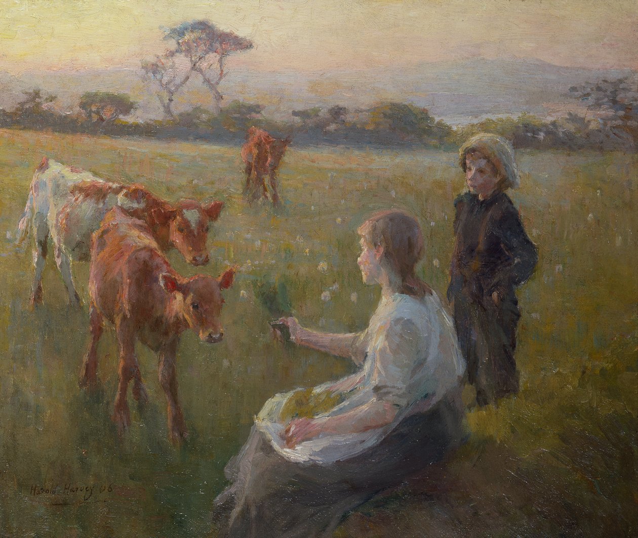 A borjak etetése alkotó: Harold Harvey