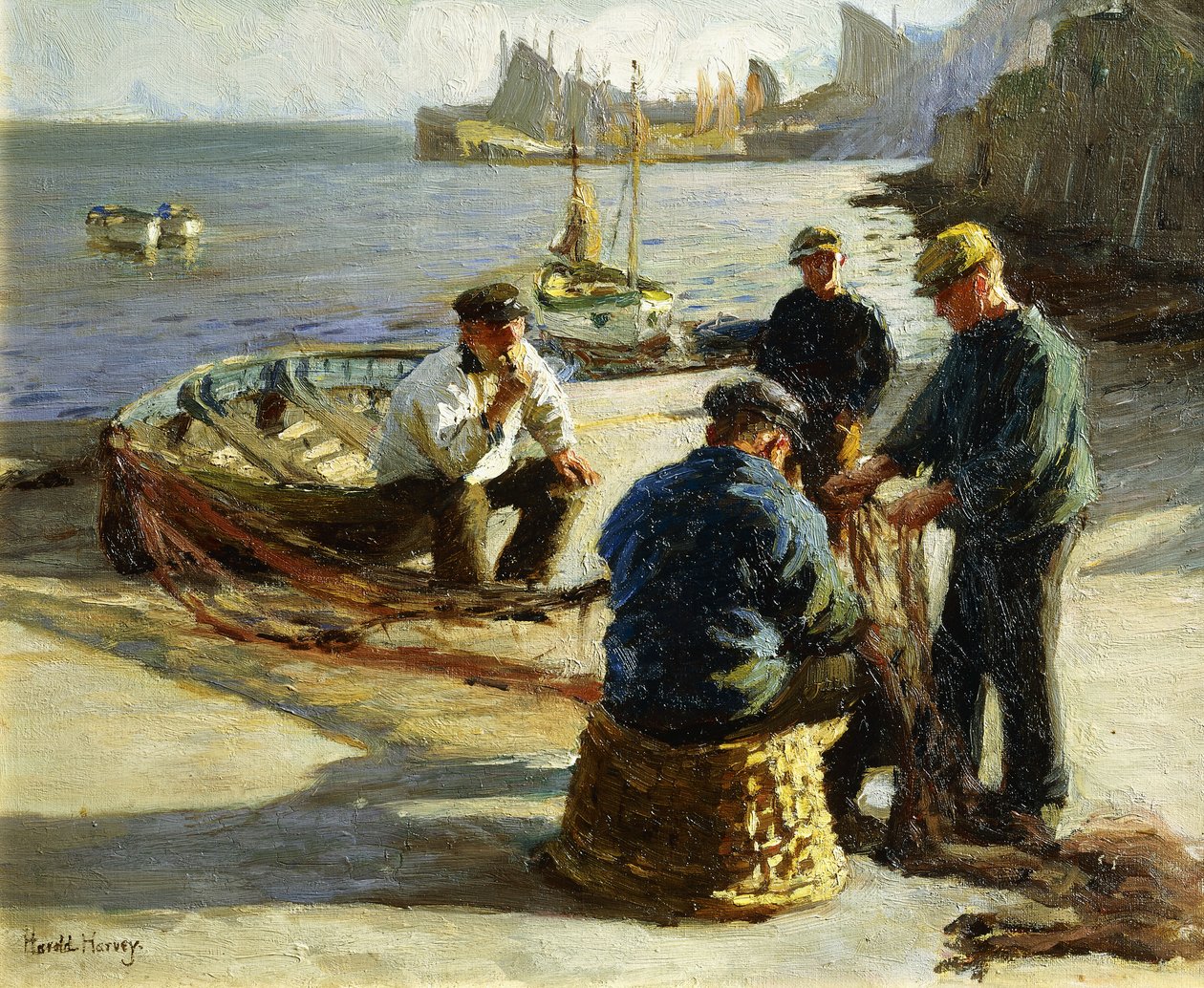 A Nets javítása, Newlyn alkotó: Harold Harvey
