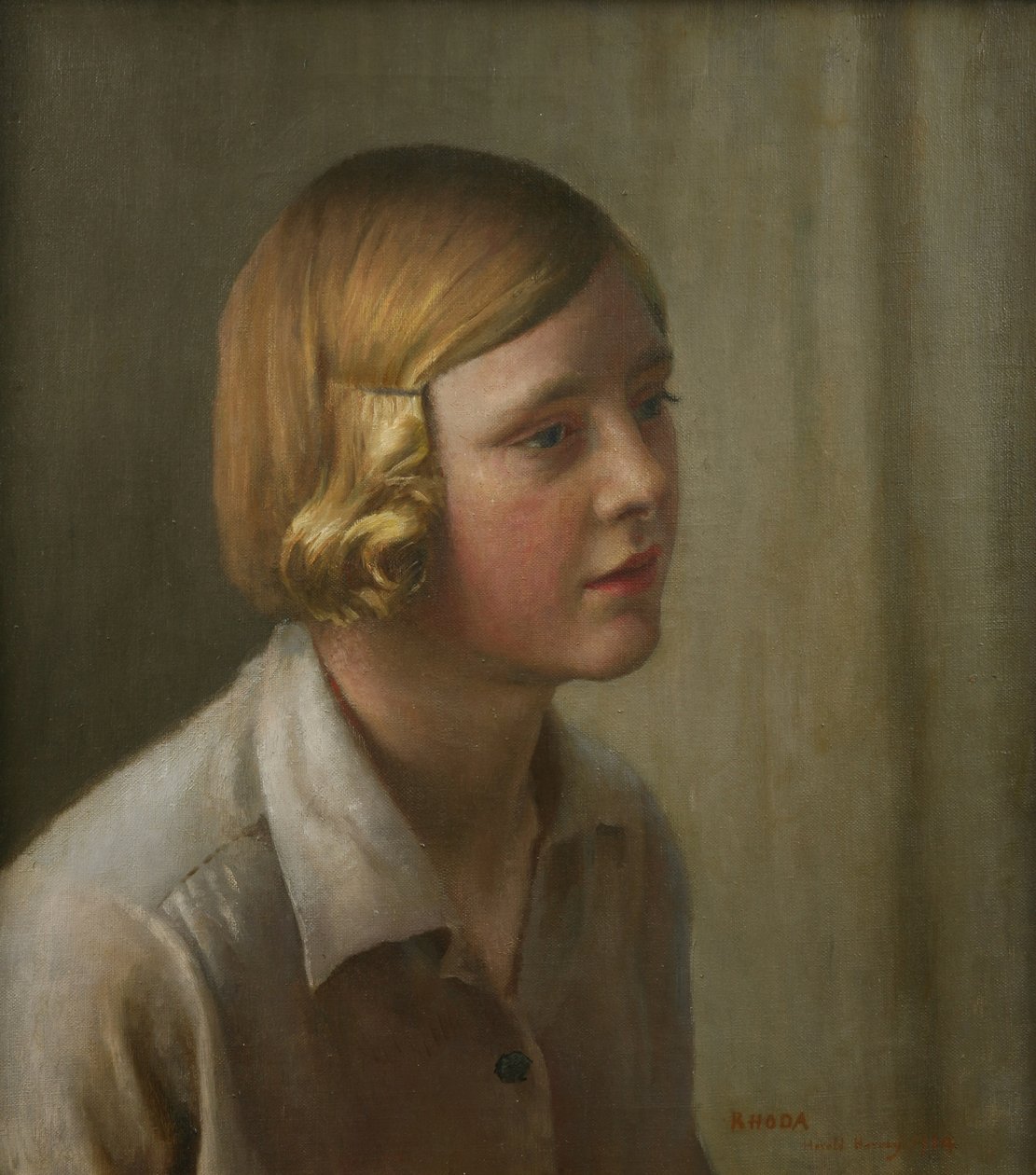 Rhoda portréja alkotó: Harold Harvey