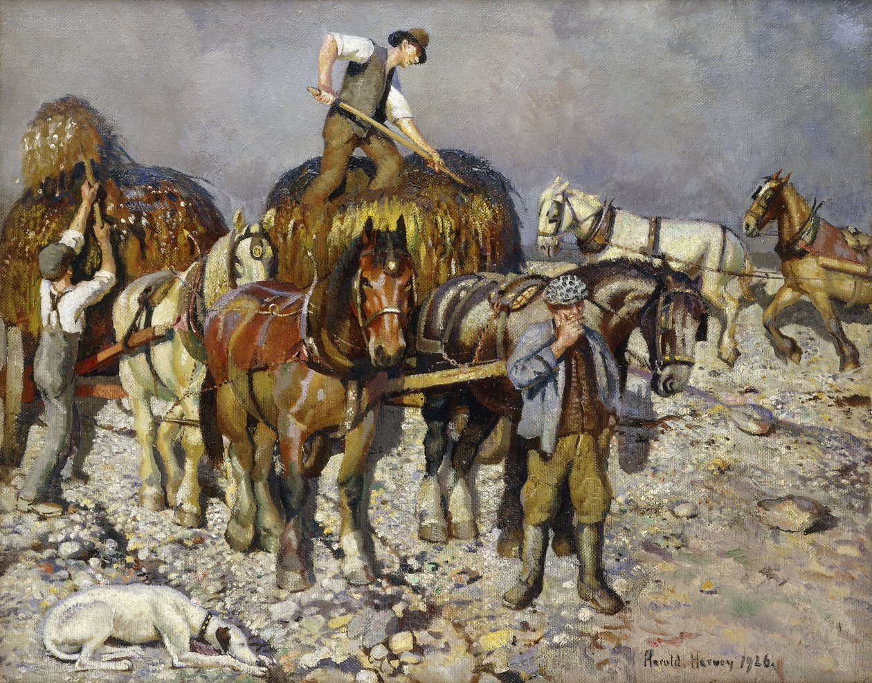 Hínárgyűjtők alkotó: Harold Harvey