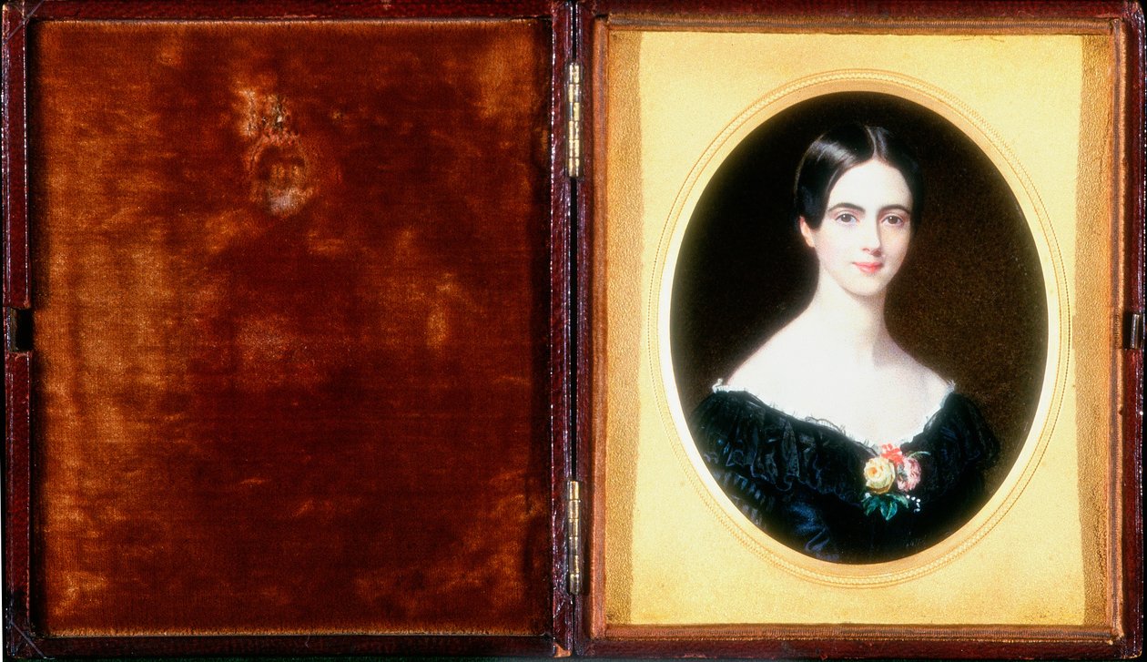 Elizabeth Ann Benson portréja 1841-ben (wc, testszín és elefántcsont) alkotó: Harriet Mackreth