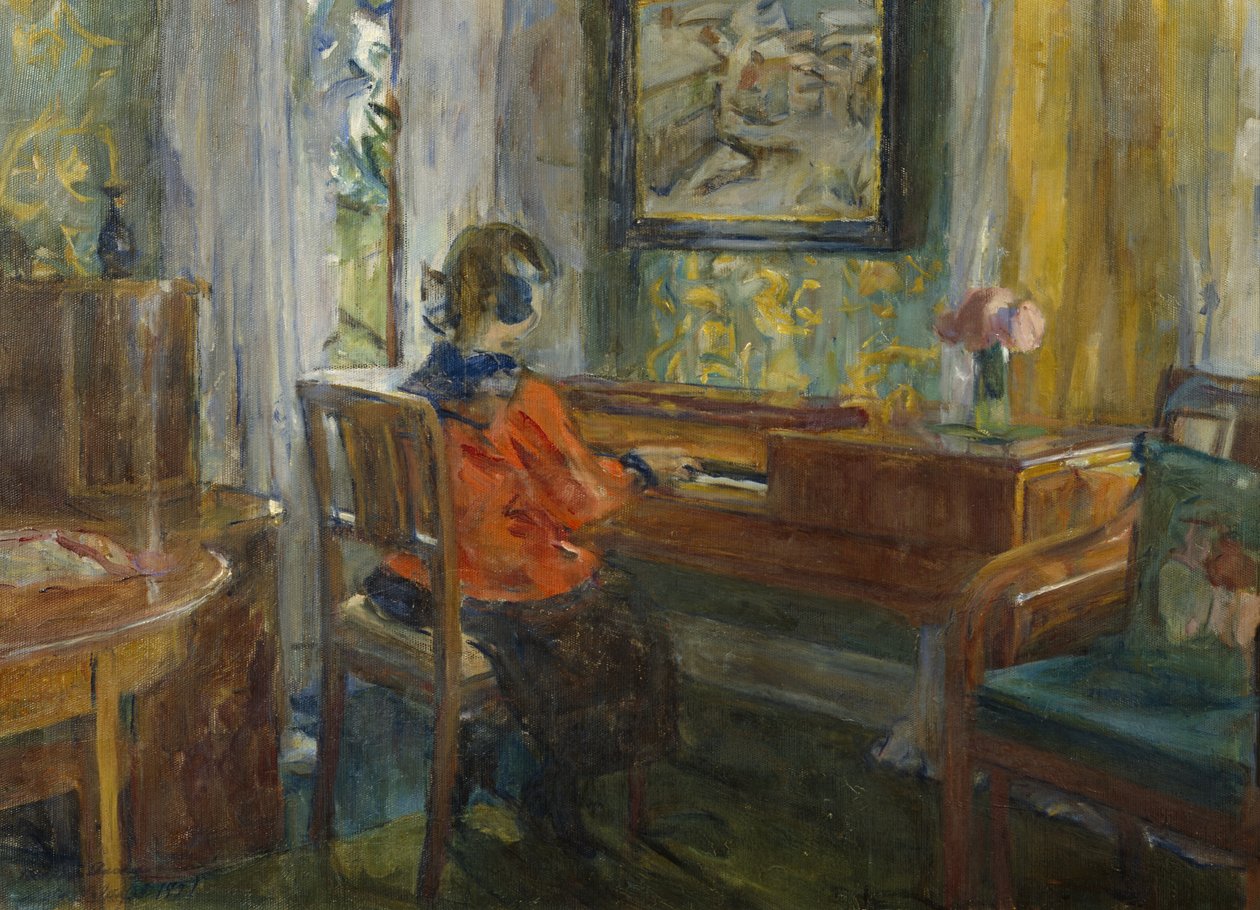 Dédnagymamáknál zongora alkotó: Harriet Backer