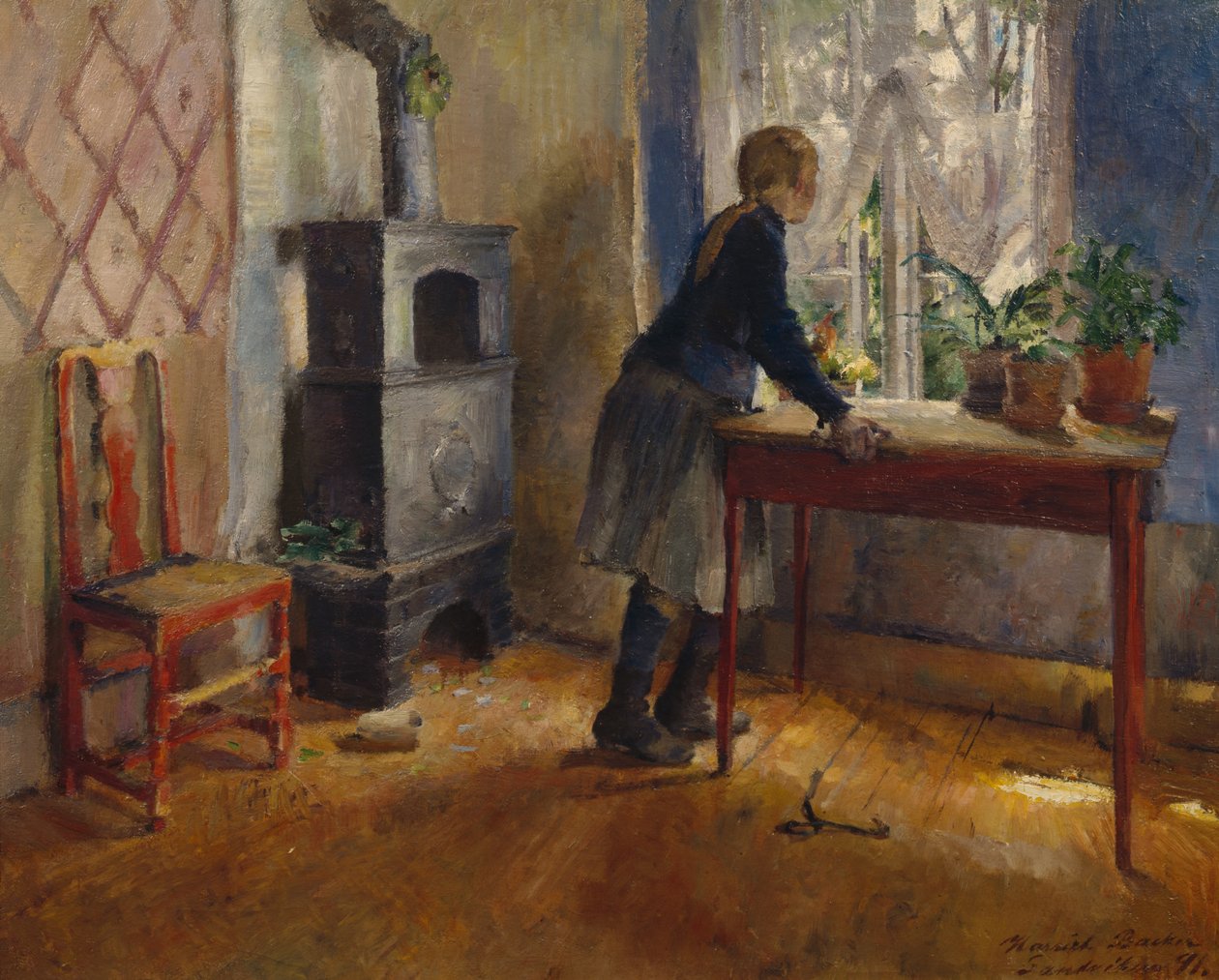 Lány az ablaknál alkotó: Harriet Backer