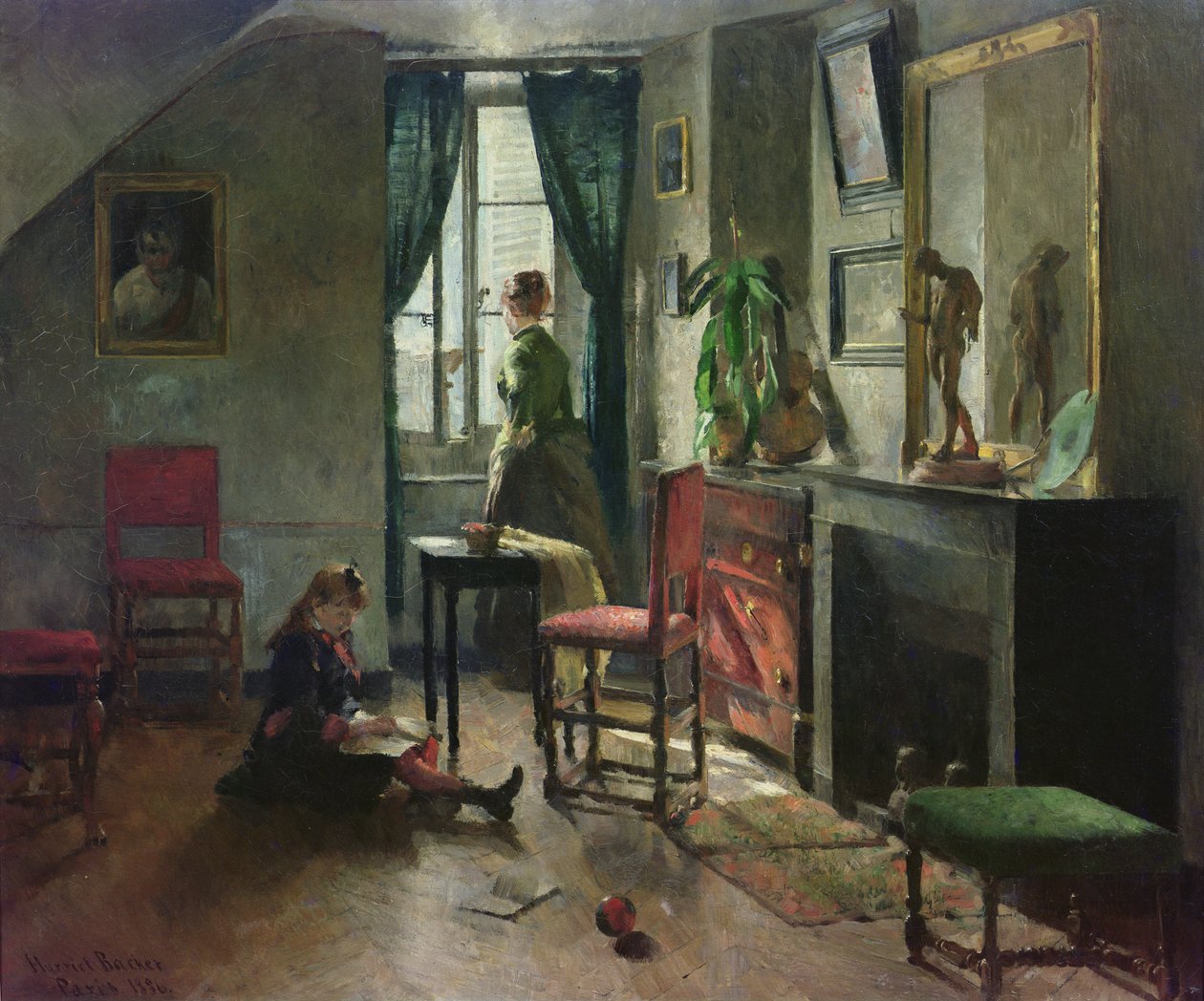 Belső figurákkal alkotó: Harriet Backer