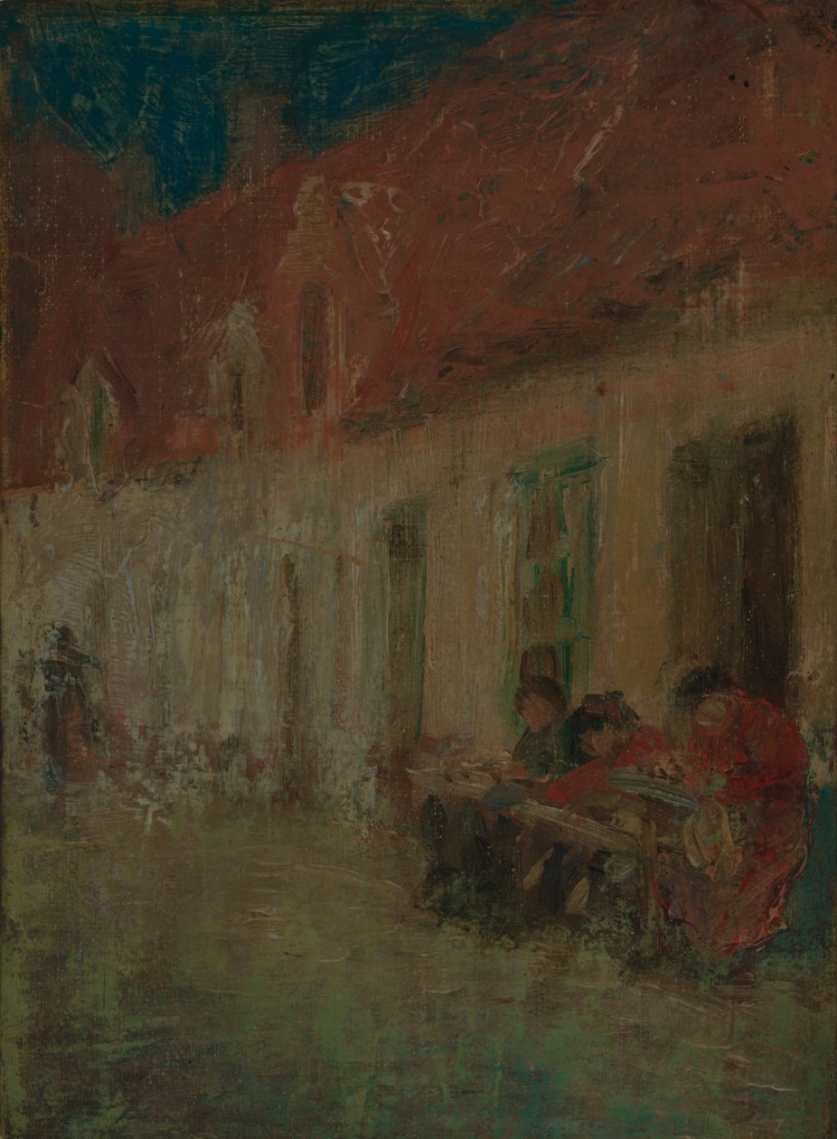 Csipkeverők, Brugge, 1912. alkotó: Harriet Blackstone