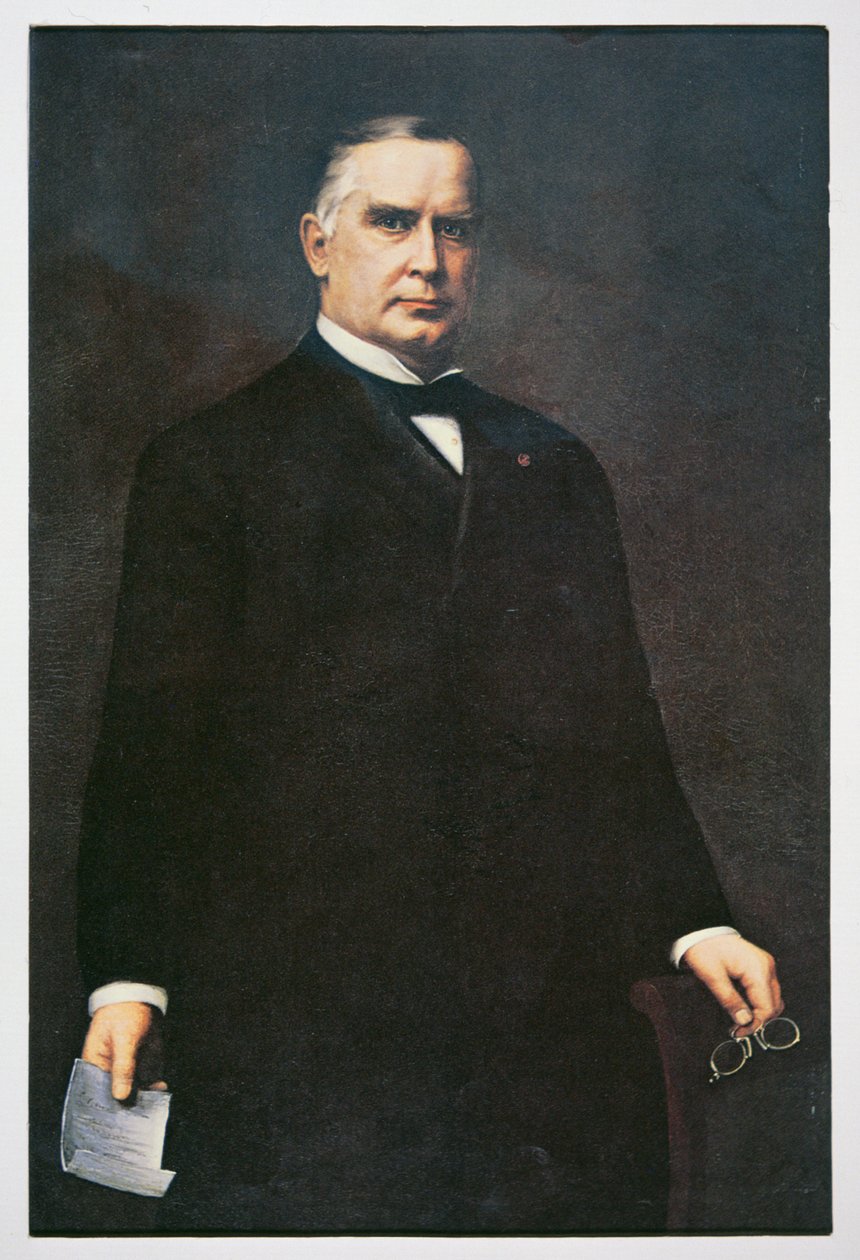 William Mckinley elnök (olaj, vászon) alkotó: Harriet Murphy