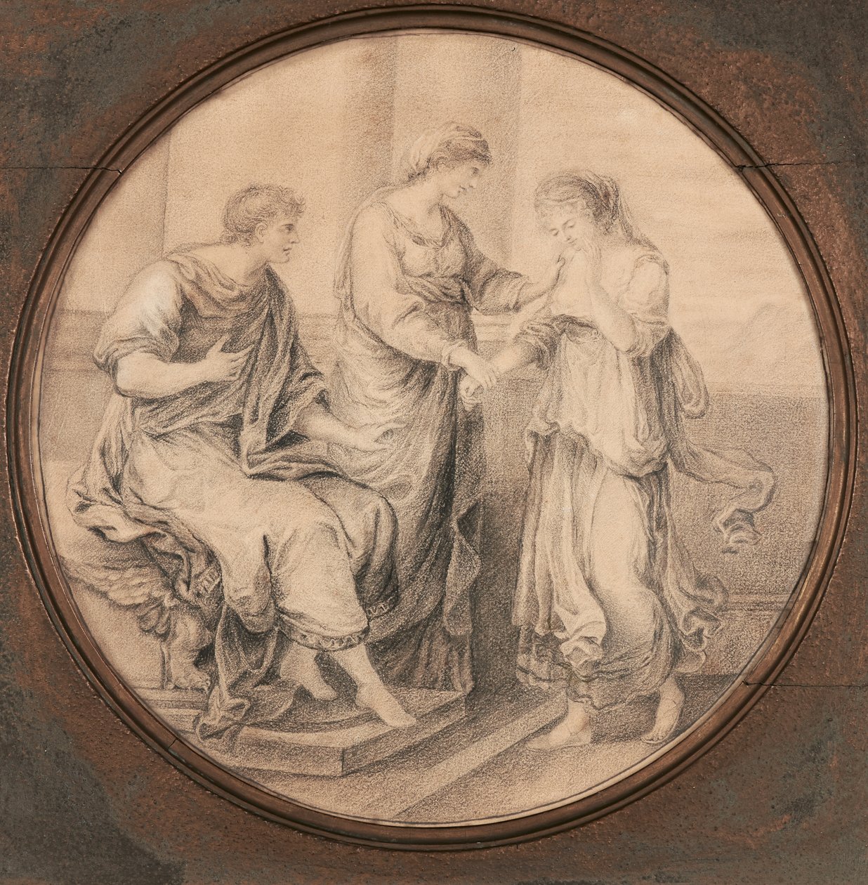 A két klasszikus kép egyike Angelica Kauffmann után alkotó: Harriet Todd