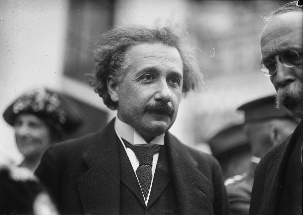 Albert Einstein, Washington, 1922 körül (f/w fotó) alkotó: Harris & Ewing