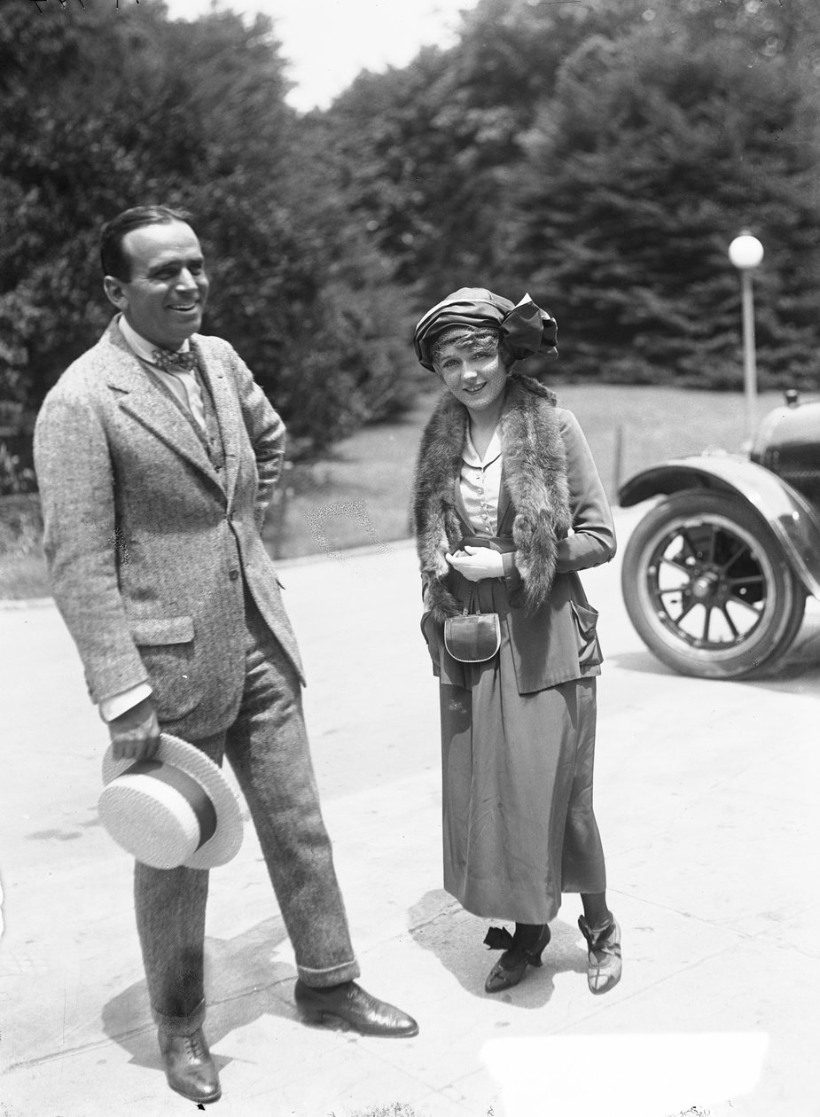 Douglas Fairbanks és Mary Pickford, 1915 körül (f/w fotó) alkotó: Harris & Ewing