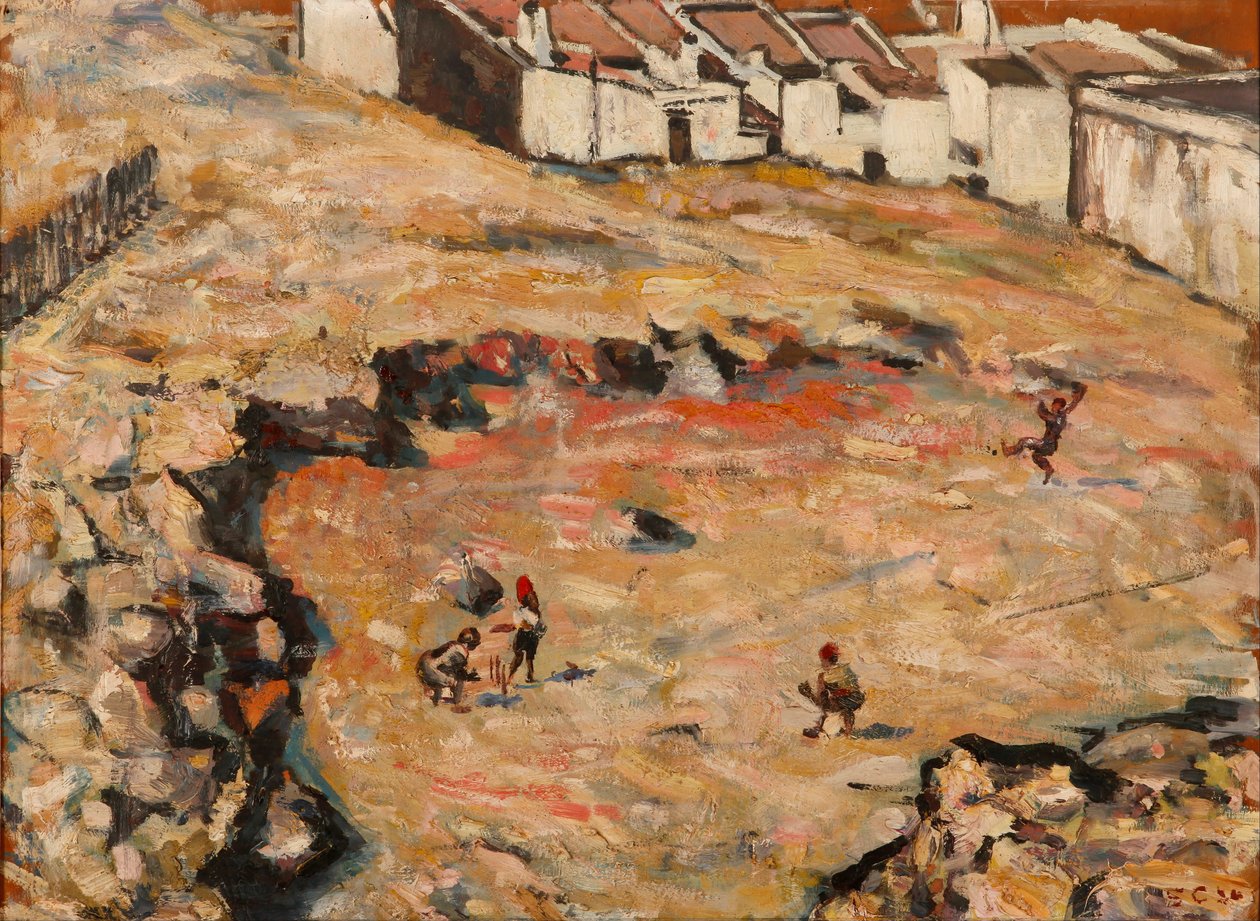 Krikettmeccs (maláj negyed) alkotó: Harry Stratford Caldecott