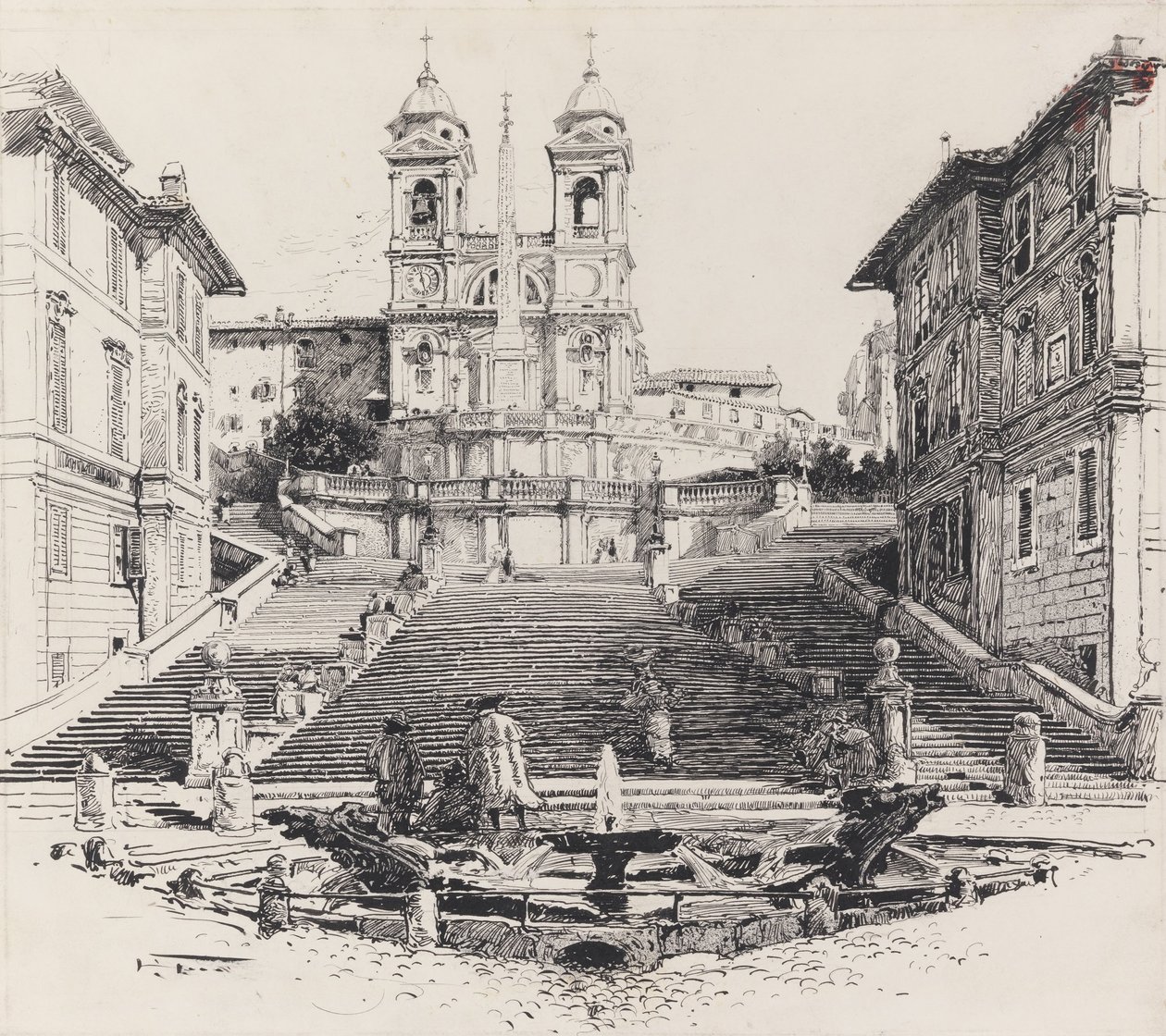 Keats Home Rómában alkotó: Harry Fenn