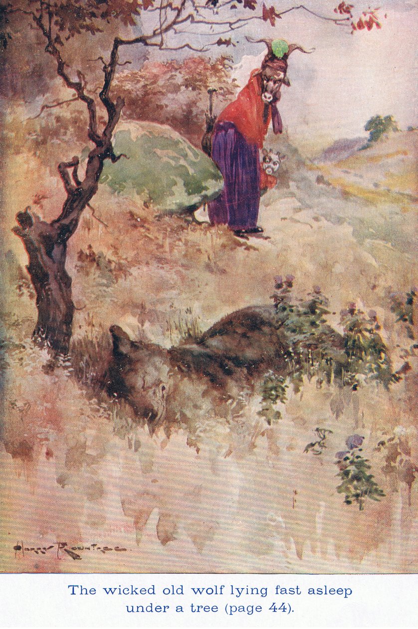 A Gonosz Öreg Farkas mélyen aludt alkotó: Harry Rountree