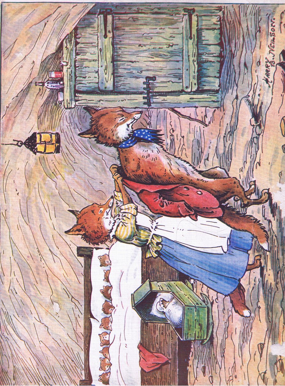 A róka éhes helyzetben ment ki, 1920 alkotó: Harry B Neilson