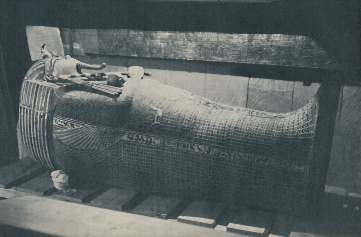 Aranykoporsók hármas fészke a szegény emberi agyag megőrzésére, c1935 alkotó: Harry Burton