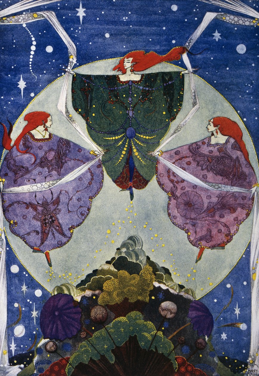 Tündedomb, Hans Christian Andersen (1805-1875) mese, Harry Clarke (1890-1931) illusztrációja alkotó: Harry Clarke