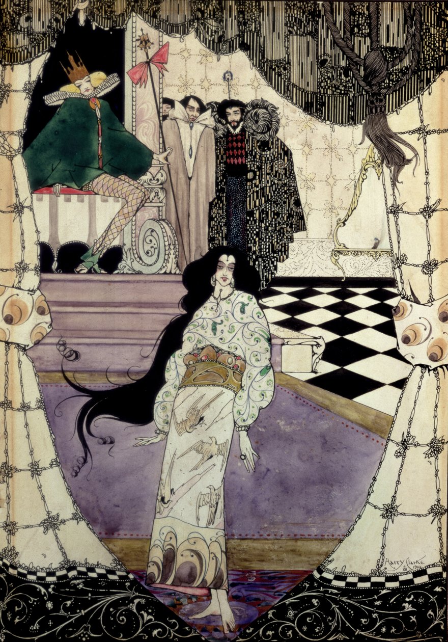 Illusztráció: A kis hableány, 1914 (wc, toll és tinta) alkotó: Harry Clarke