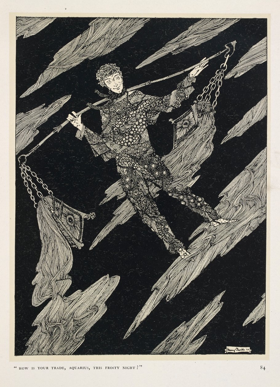 Star-Talk. – Hogy áll a kereskedésed, Vízöntő, ez a fagyos éjszaka? alkotó: Harry Clarke