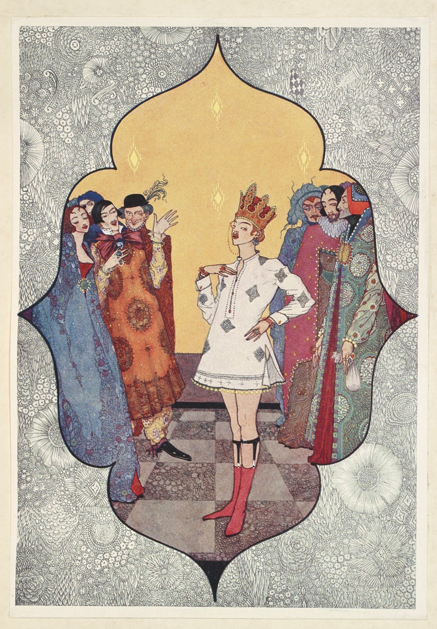 A császár új ruhája. Ó, milyen jól néznek ki! Milyen kapitálisan passzolnak! alkotó: Harry Clarke