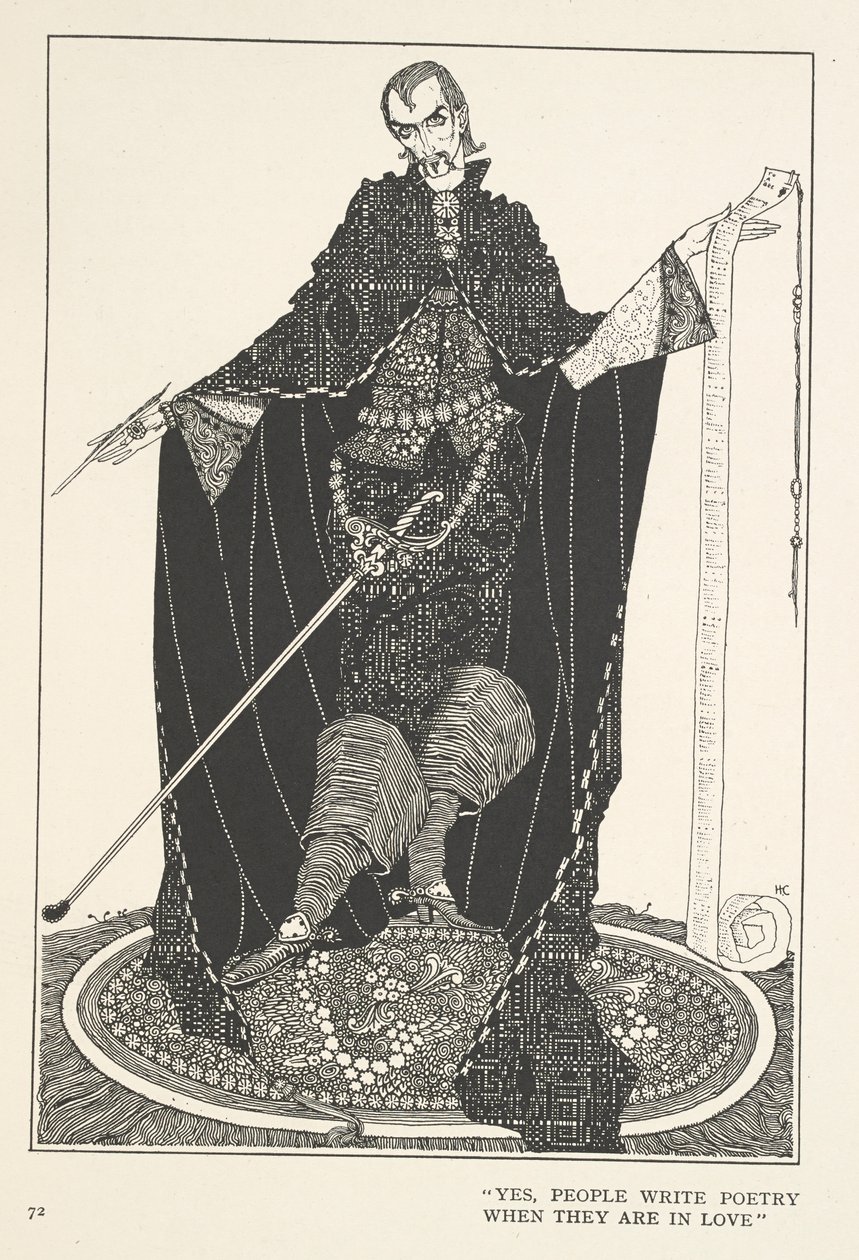 A szerencse galócai. Igen, az emberek akkor írnak verset, ha szerelmesek. alkotó: Harry Clarke