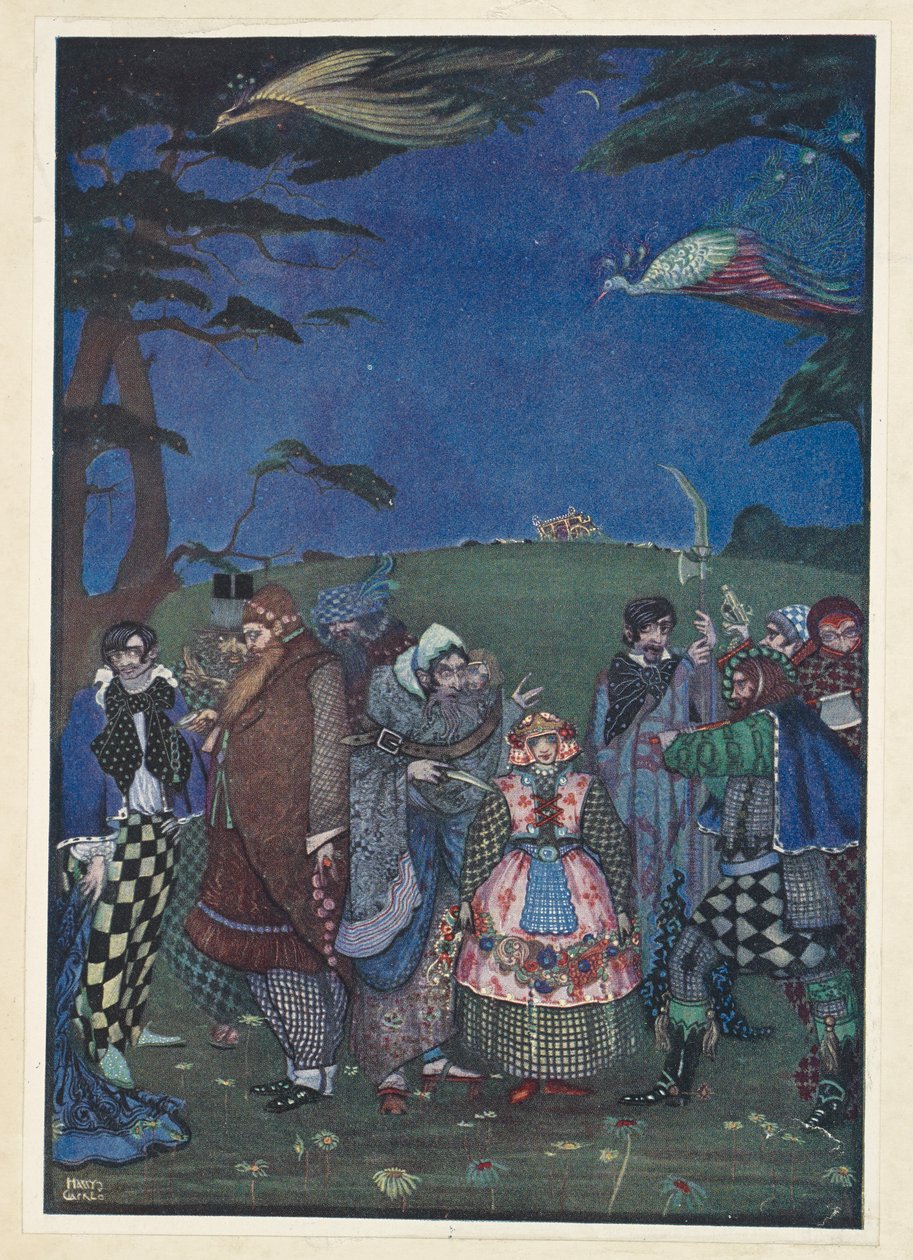 A Hókirálynő. Kövér - csinos - diószemekkel táplálják! alkotó: Harry Clarke