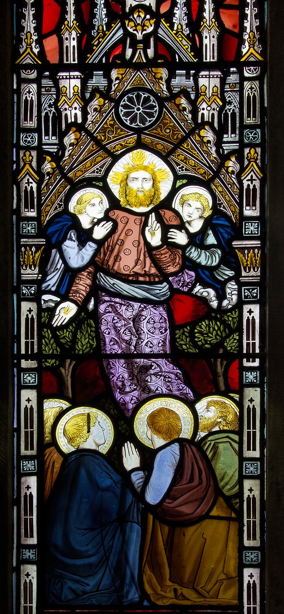 Derwen, St Mary, James Powell & Sons, Harry Wooldridge, Az Angyali üdvözlet, 1869 alkotó: Harry Ellis Wooldridge