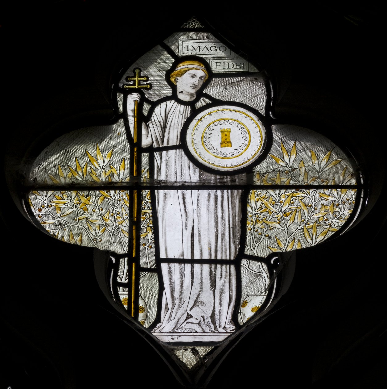 Minley, St Andrew, James Powell & Sons, Harry Ellis Wooldridge, Faith, 1870 alkotó: Harry Ellis Wooldridge