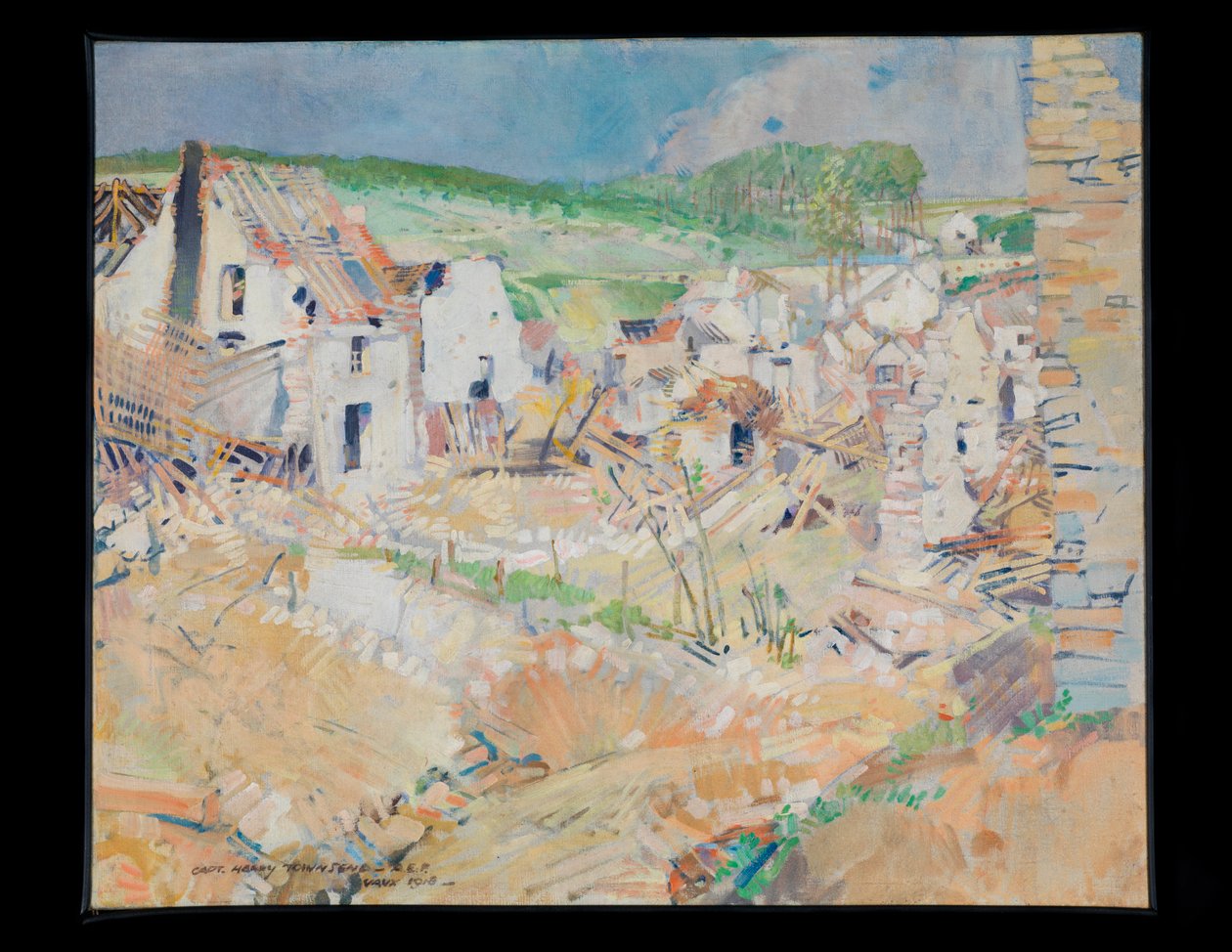 Vaux, 1918 körül (olaj) alkotó: Harry Everett Townsend