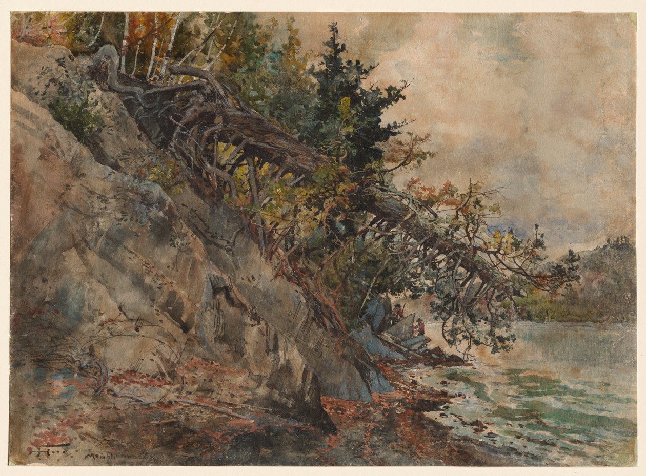 Memphremagog-tó, kb. 1880-as évek. alkotó: Harry Fenn