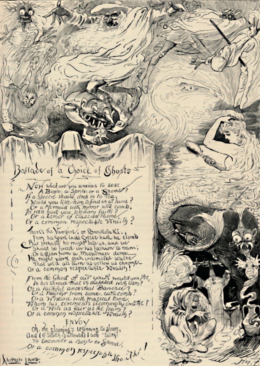 Ballada a választott szellemekről, 1886 alkotó: Harry Furniss