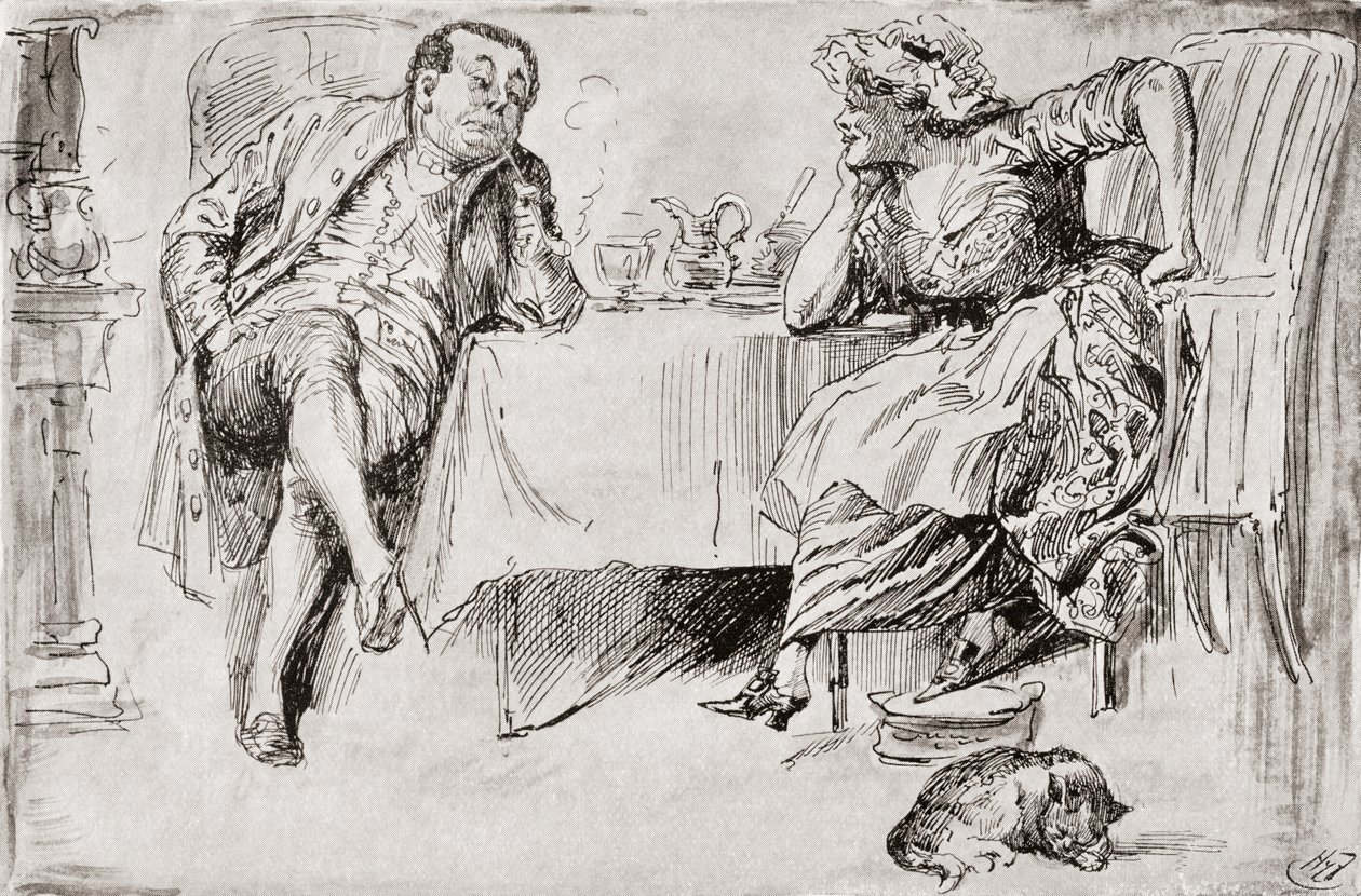 Clemency és Nagy-Britannia. – Soha nem leszel házas, tudod – mondta Mr. Britain. – De nem gondolod, hogy valaha is megteszem? – mondta Clemency. – Nincs rá esély! – Csak gondolkozz! – mondta Clemency. – Nos! Gondolom, Nagy-Britanniára gondolsz egy ilyen na alkotó: Harry Furniss