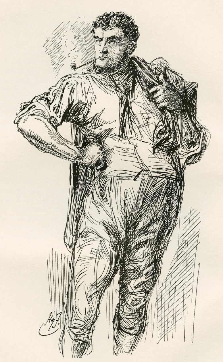 Illusztráció Charles Dickens meséje két városról című regényéhez alkotó: Harry Furniss