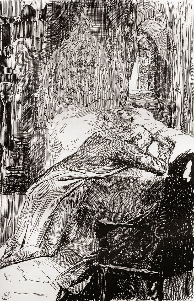 Illusztráció Charles Dickens The Old Curiosity Shop című könyvéhez alkotó: Harry Furniss