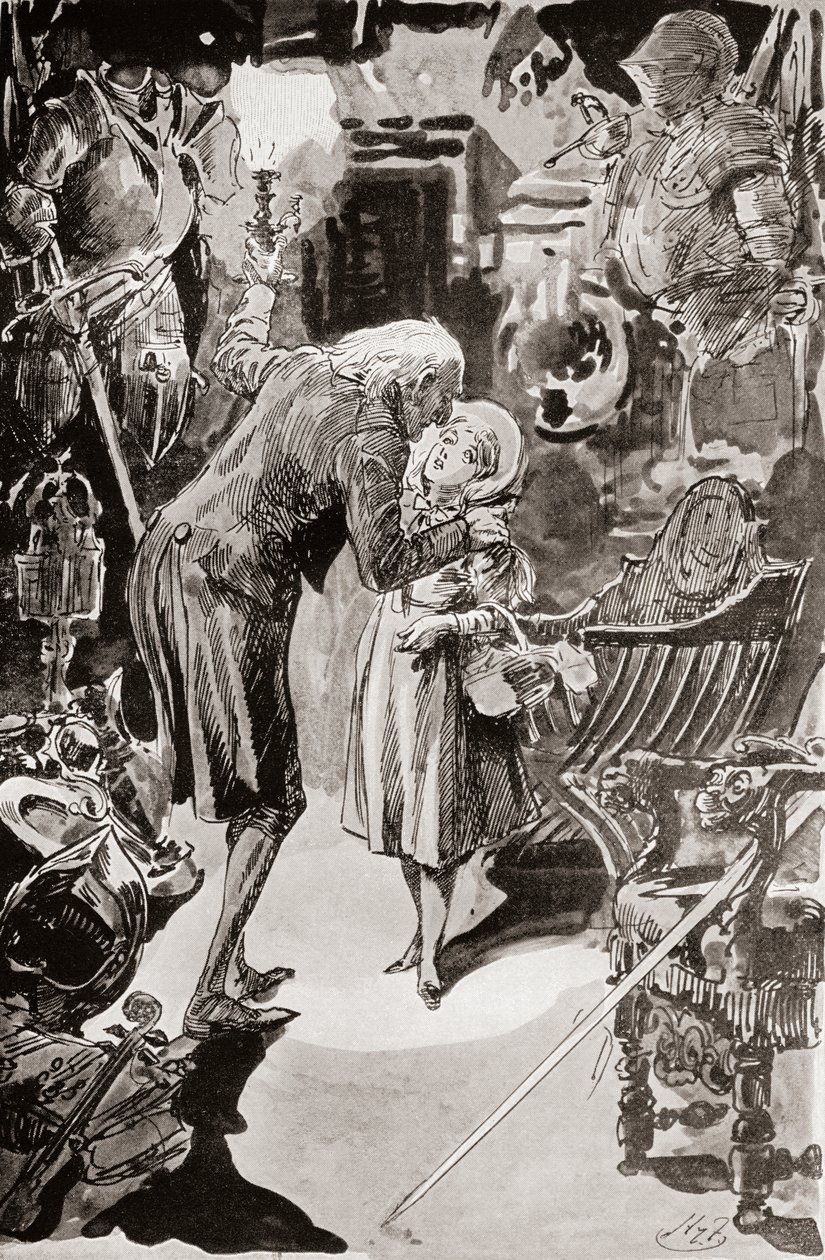 Illusztráció Charles Dickens The Old Curiosity Shop című könyvéhez alkotó: Harry Furniss