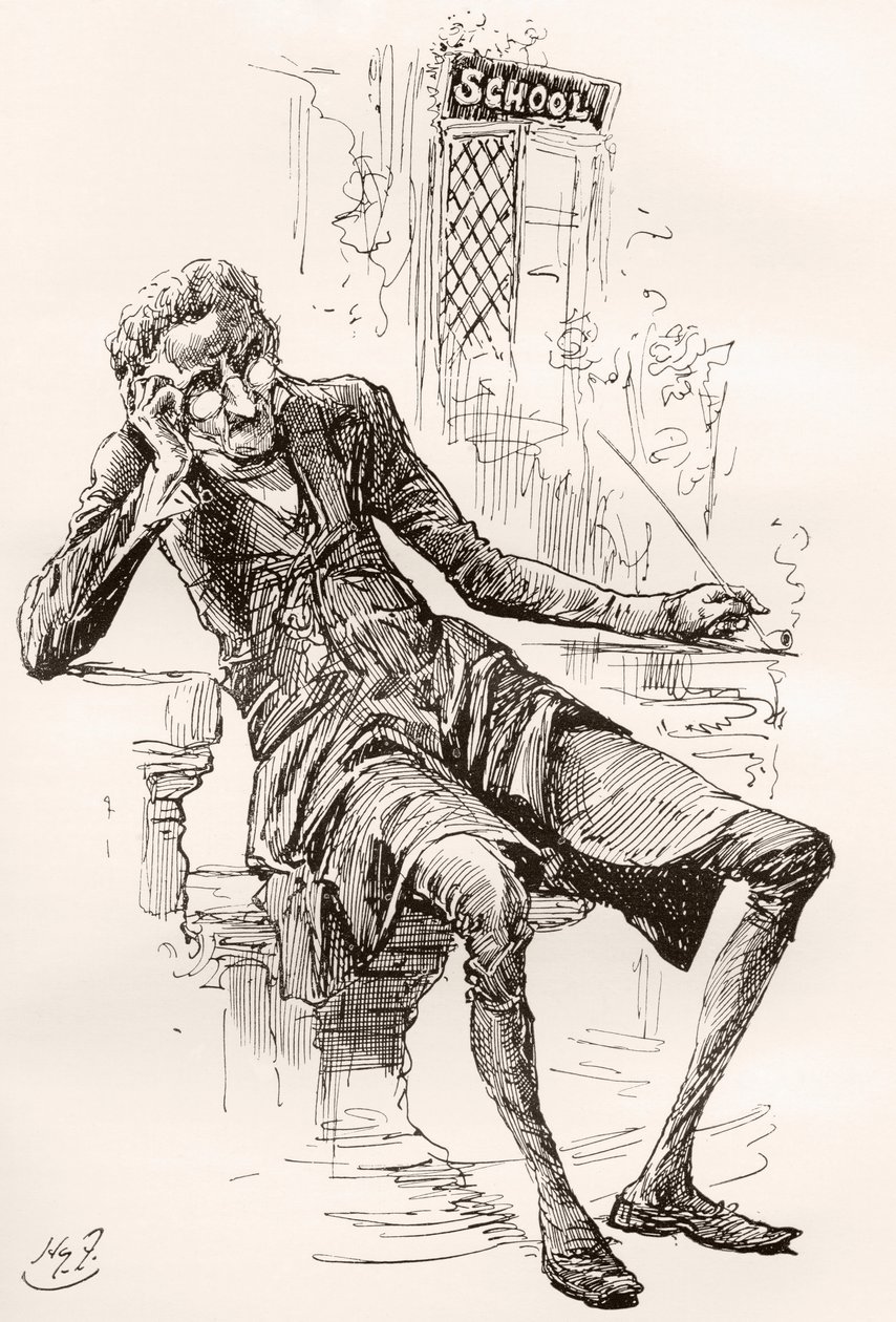 Illusztráció Charles Dickens The Old Curiosity Shop című könyvéhez alkotó: Harry Furniss