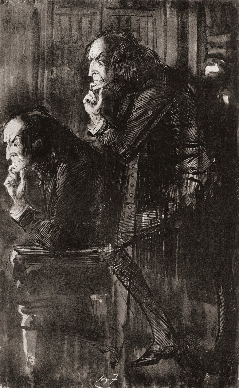 Illusztráció Charles Dickens The Ghost