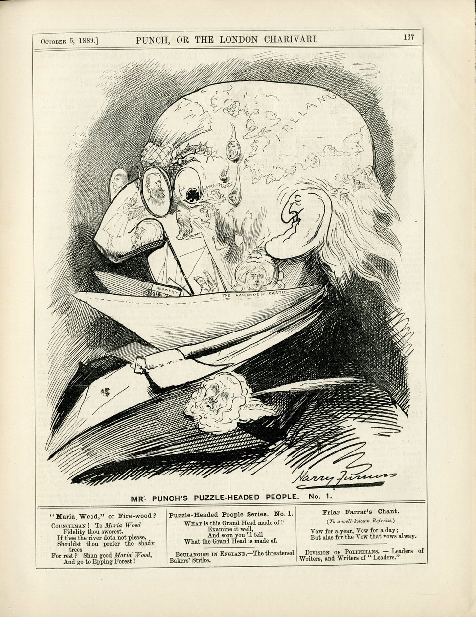 Harry Furniss (1854-1925) illusztrációja a Punchban alkotó: Harry Furniss