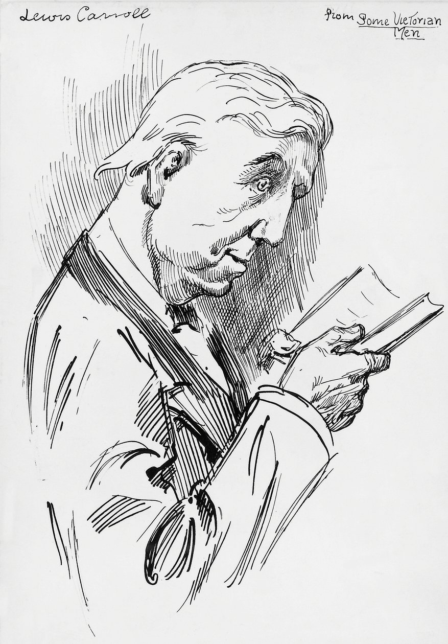 Lewis Carroll portréja, Charles Lutwidge Dodgson álneve (Cheshire) alkotó: Harry Furniss
