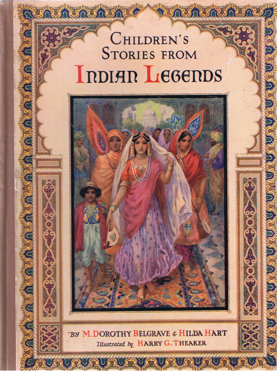 Címlap, illusztráció a "Childrens Stories from Indian Legends" című könyvből, 1930-as évek (színes litográfia). alkotó: Harry George Theaker