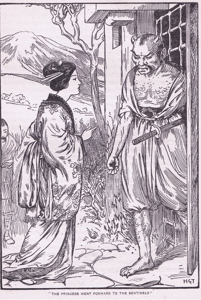 A hercegnő előrement az Őrszemekhez (litho) alkotó: Harry George Theaker