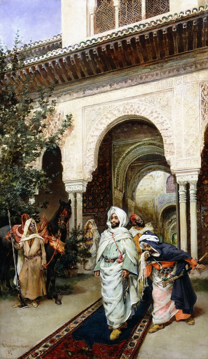 Elhagyva az Alhambrát, 1887 alkotó: Harry Humphrey Moore