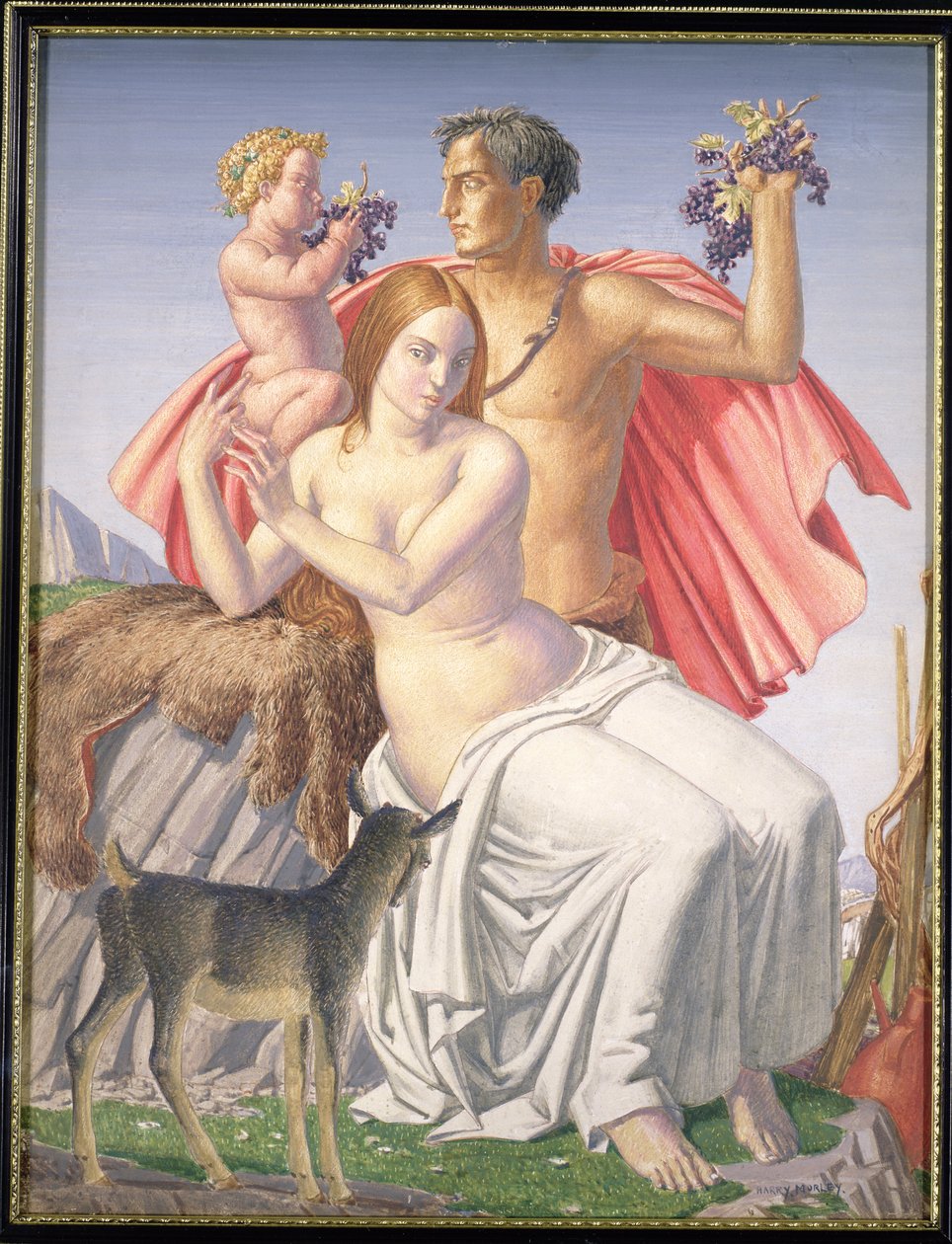 The Young Bacchus, 1930 (tempera a fedélzeten) alkotó: Harry Morley